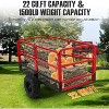 COZONY Tow Behind ATV Trailer Dump Cart, 1500 lbs/22 Cu.Ft Heavy Duty Utility Wagon, Steel Garden Cart, 2 Wheels for Tractor, UTV, Lawn Mower - 2 of 4