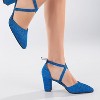 Sina - Bright Blue Glitter Heels | Forever & Always Shoes - 4 of 4