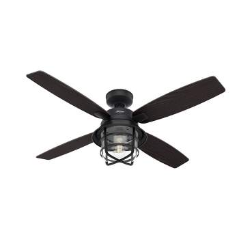 52" Port Royale Damp Rated Ceiling Fan with Remote (Includes LED Light Bulb) - Hunter Fan
