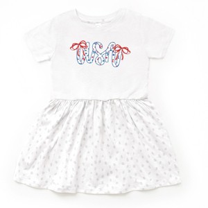 The Juniper Shop USA Cursive Coquette Toddler Dress - 1 of 4