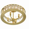 Crystorama Lighting Farris 4 - Light Semi-Flush Mount in  Aged Brass - 4 of 4