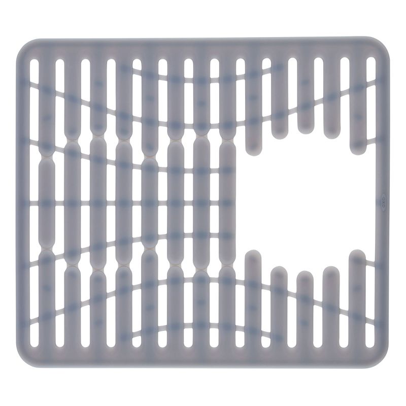 OXO 11.3&#34; x 12.8&#34; Silicone Sink Mat Gray, 4 of 10