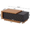 Tribesigns Extendable Coffee Table, 42"-65" Adjustable Reversible Wood Center Table with 2 Storage Drawers for Living Room - 3 of 4