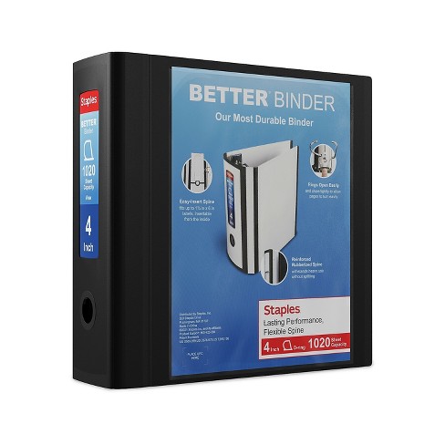  STAPLES 3 Inch BetterView Binder with D-Rings (Teal) : Office  Products