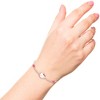 Sanrio Hello Kitty Officially Licensed Authentic Silver Plated Bracelet with Flowers or Hearts and Crystals - 6.5 + 1" - 2 of 4