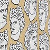 apollo bust gold & cream embroidery