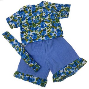 Doll Clothes Superstore Blue Shorts and Shirt Fits 18 Inch Doll And Baby Dolls - 1 of 4