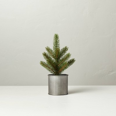Faux Pine Tree in Galvanized Metal Pot - Hearth & Hand™ with Magnolia