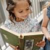 Hope & Henry Girls' Organic Ruffle Edge Puff Sleeve Dress, Kids - 4 of 4