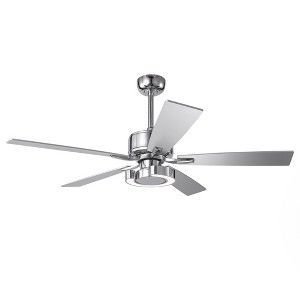 Parrot Uncle 52" Modern LED Ceiling Fan with Light and Remote - 1 of 4