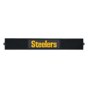 NFL Pittsburgh Steelers 3.25"x24" Drink Mat - 1 of 3