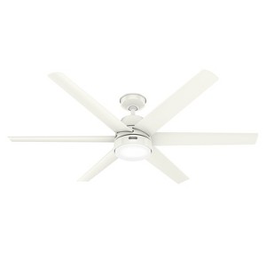 60" Skysail Indoor/Outdoor Ceiling Fan with Light Kit and Wall Control (Includes LED Light Bulb) - Hunter Fan - 1 of 4