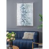 Gulches 47.2x35.4x1.5" Large Landscape Gray and Silver Oil Painting in Frame - 2 of 4