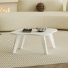 NicBex Cream White Coffee Table with Cloud Shape,Funky Minimalist Tea Table,Center Table for Living Room - 3 of 4