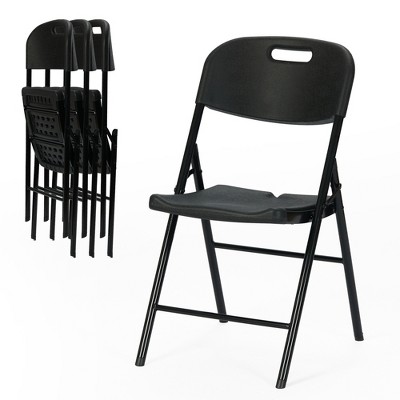 Real Relax Durable Sturdy Blow Moulding Folding Chair 650lb. Capacity for Event Office Wedding Party Picnic Kitchen Dining.