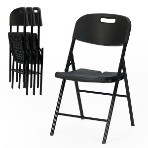 Real Relax Durable Sturdy Blow Moulding Folding Chair 650lb. Capacity for Event Office Wedding Party Picnic Kitchen Dining. - 1 of 4