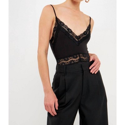 Women's Spaghetti Strap Bodysuit - 2.7 AUGUST APPAREL