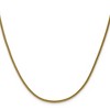 Chisel Stainless Steel Polished Yellow IP-plated 1.5mm 22" Square Wheat Chain Necklace - 3 of 4