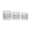 3pk Wood Coastal Storage Baskets White - Olivia & May - image 3 of 4