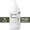 Chew + Heal Pure Cod Liver Oil Omega Skin & Coat Liquid Supplement for Dogs, 16-oz bottle - 2 of 4