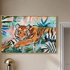 Art Remedy Relaxing Tiger Tropical Jungle Animals Wall Art Framed - 2 of 4
