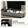 Elevated Pet Bed for Small and Medium Dogs, with Hidden Storage, Soft Tufted Cushion, Gray - 3 of 4