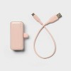 4200mAh Plug In Power Bank with USB-C Connector- heyday™ Peach - 3 of 3