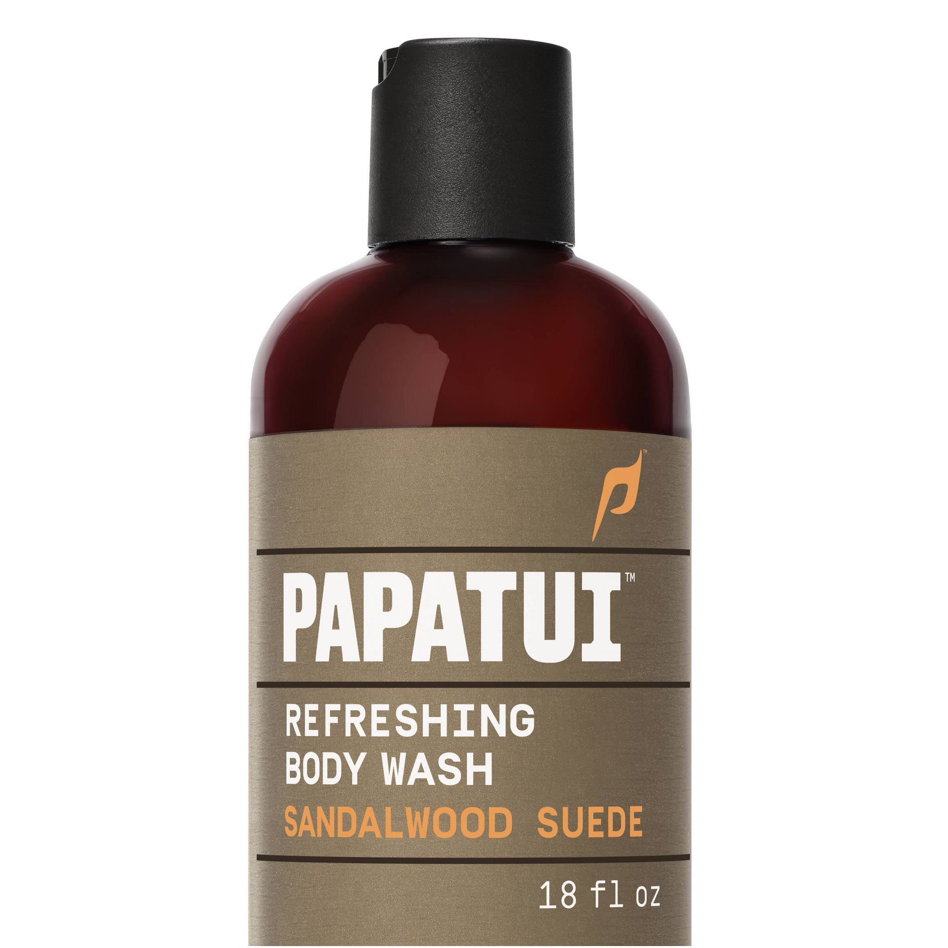 Papatui Men's Sulfate-Free Exfoliating and Hydrating Body Wash - Sandalwood Suede