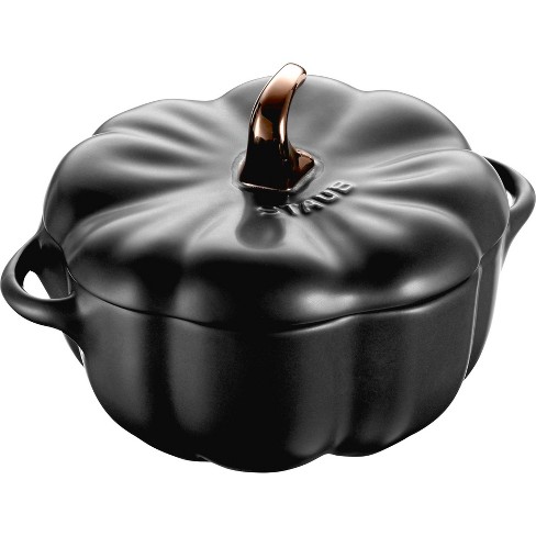 Staub Ceramic 2-pc 24-oz Petite Pumpkin Cocotte Set - Rustic Ivory66