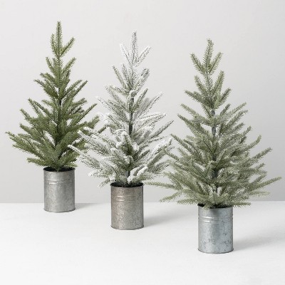 Sullivans Artificial Set of 3 Pine Trees 23"H Green