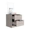 CAVINAS Two Drawers Nightstand with Metal Handle, Modern Bedside Table End Table for Bedroom - 3 of 4