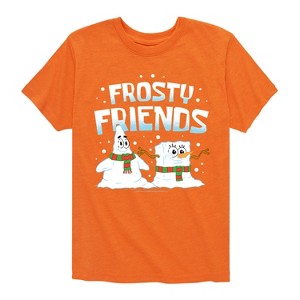Boys' - SpongeBob SquarePants - Frosty Friends Short Sleeve Graphic T-Shirt - 1 of 4