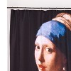 Carnation Home Fashions "Girl with the Pearl Earring" Museum Collection 100% Polyester Fabric Shower Curtain - Multi 70x72" - 2 of 3
