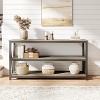 Coucheta 55" Fluted Console Table - Industrial Wooden Sofa Table for Behind Couch in Entryway, Hallway & Living Room, Available in Finishes - 4 of 4