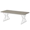 Resenkos Dining Table, Living Room Table,Wood Dining Table, Farmhouse 70.8" Kitchen Table for 6 People, & White - 2 of 4