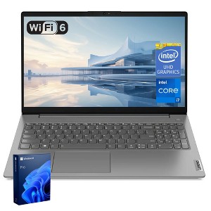 Lenovo V15 Gen 4 15.6" FHD Laptop, i7-13620H, UHD Graphics, 40GB DDR4, 1TB SSD, Wi-Fi 6, Windows 11 Pro, Grey - 1 of 4