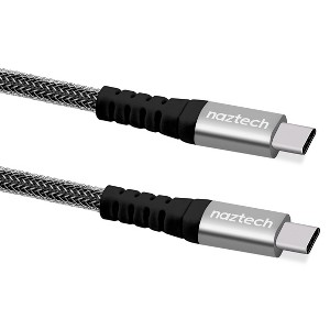 Naztech USB-C to USB-C 2.0 Chg/Snc Cable 4' Braided - 1 of 4