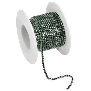 Unique Bargains DIY Bag Clothing Decoration Crystal Rhinestone Sew on Close Claw Chain Trim - 1 of 4