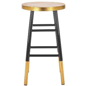 Emery Dipped Gold Leaf Counter Stool  - Safavieh - 1 of 4