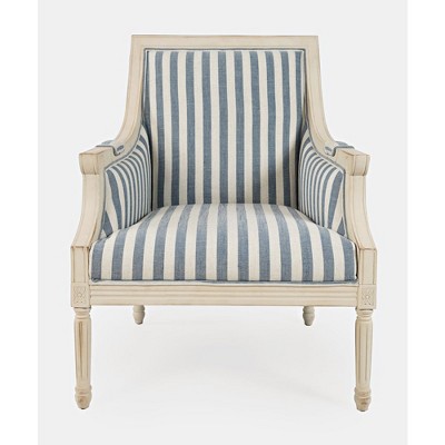 Jofran, McKenna French Detailing Solid Wood Upholstered Accent Chair