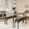 Whizmax Dining Table Set for 4, Kitchen Table Set with Upholstered Bench for Small Space, Apartment - 2 of 4