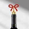 Unique Bargains Bottle Stoppers Thin Bow Style Zinc Alloy Aluminum Alloy TPR 3.82"x1.81"x0.79" 1 Pc - 2 of 3