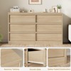Drawer Dresser for Bedroom, 54" Wide Modern Double Dresser Organizer with Concave Handles, Wooden Chest of Drawers - 4 of 4