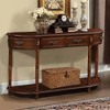 XINGHANZHENXUAN Wood Console Table, Sofa Table with Drawers, Open Shelf, Solid Wood Entry Table for Living Room, Hallway - 3 of 4