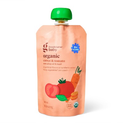 Carrot Tomato Basil Pouch - Berry Red - 4oz - Good & Gather™