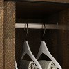 FUFU&GAGA Dark Wardrobe Closet with drawers,Modern Style Dresser with Hanging Rod for Clothes,Large Capacity Armoire for Bedroom - 3 of 4