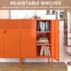 Rbied 31.5 in. W x 15.75 in. D x 47.24 in. H Metal File Cabinet Storage Cabinet Shoe Cabinet with Adjustable Shelves - 3 of 4