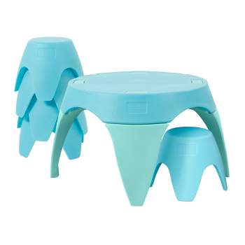 ECR4Kids Ayana Table and Stool Set, Plastic Kids' Table and Chairs