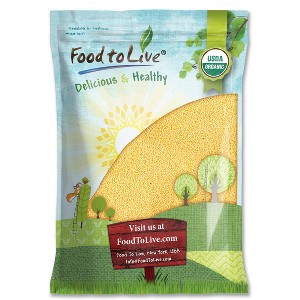 Organic Hulled Millet - Whole Grain Seeds, Non-GMO, Kosher, Raw, Bulk - 1 of 4