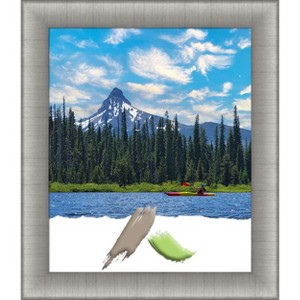 Amanti Art Elegant Brushed Pewter Picture Frame - 1 of 4